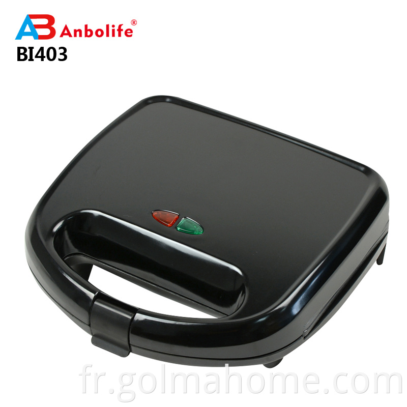 Vente chaude moins cher antiadhésif cool touch logement plaque fixe sandwich maker